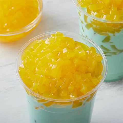 Coconut Jelly in PASSION FRUIT Syrup (4 kg / Bottle)