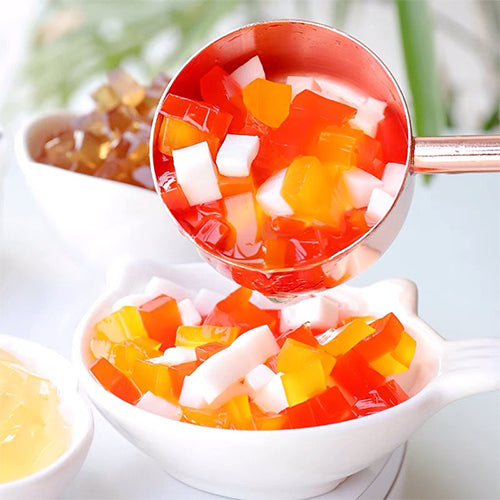 Coconut Jelly in RAINBOW Syrup (4 kg / Bottle)