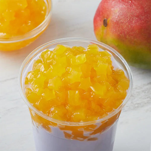 STAR SHAPED Coconut Jelly in MANGO Syrup (4 kg / Bottle)